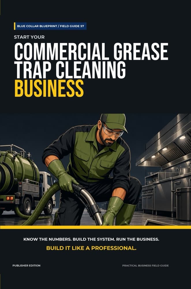 Start Your Commercial Grease Trap Cleaning Business, second edition book cover